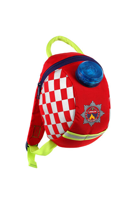LittleLife Emergency Backpack for Toddlers Fire 2L with Flashing Light