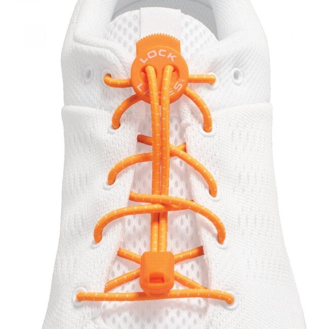 Lock Laces Shoelaces, Orange
