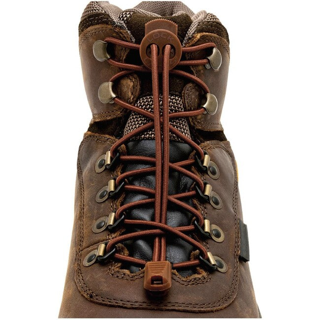 Lock Laces Trekking Shoe Laces, Dark Brown