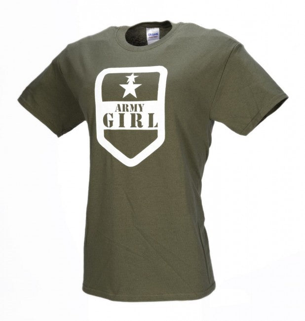M-Tramp Army Girl T-Shirt, Olive