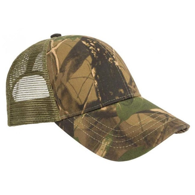 M-Tramp Cap with Mesh Hardwood-Olive