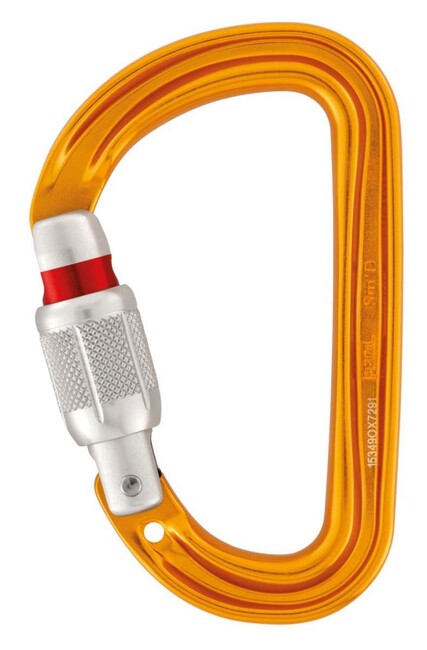 Petzl Sm'D Screw-Lock Carabiner, Silver