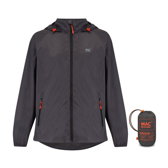 Mac in a Sac Origin 2 Waterproof Jacket, Charcoal