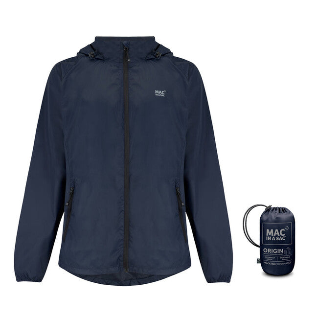 Mac in a Sac Origin 2 Waterproof Jacket, Navy Blue