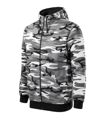 Malfini Camo Fleece Hoodie 300 g/m², Camouflage Gray