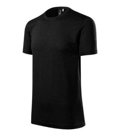 Malfini Men's Merino Rise Short Sleeve T-shirt, Black
