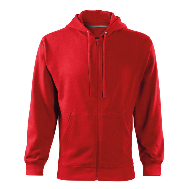Malfini Men's Trendy Zipper Sweatshirt 300 g/m², Red