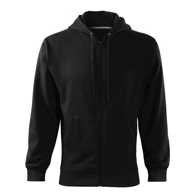 Malfini Trendy Zipper Sweatshirt 300g/m2, Black