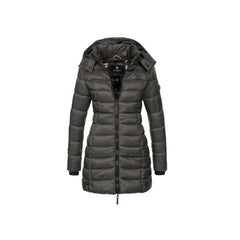 Marikoo ABENDSTERNCHEN women's quilted hooded coat, Anthracite