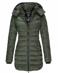 Marikoo ABENDSTERNCHEN women's quilted coat with hood, green