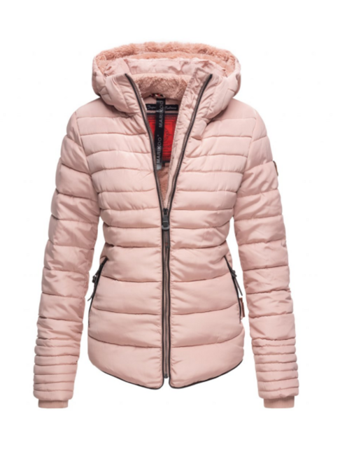 Marikoo Amber Women's Winter Jacket with Hood, Rose