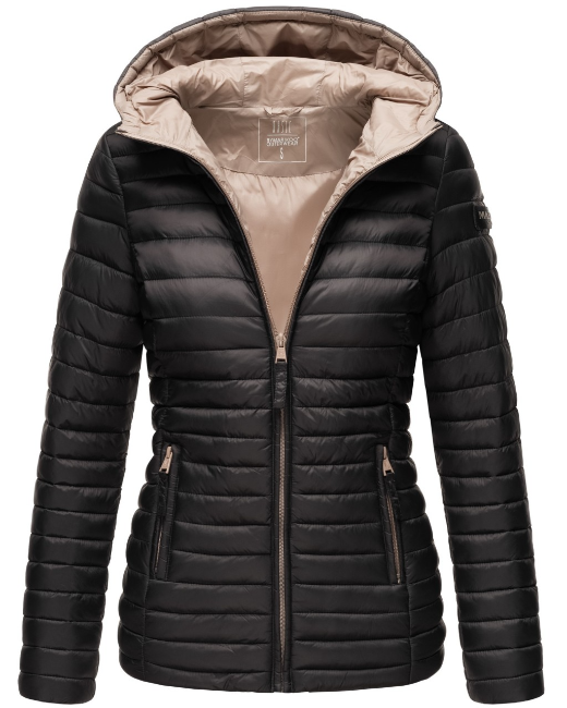Marikoo Women's Asraa Transitional Jacket with Hood, Black