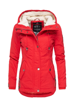 Marikoo BIKOO women's winter hooded jacket, red