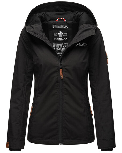 Marikoo Women's Transition Jacket with Hood, Blackberry