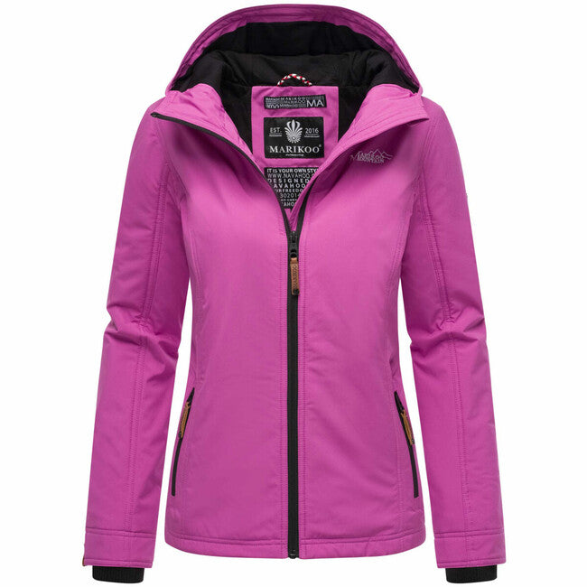 Marikoo Women's Transition Jacket with Hood, Blackberry