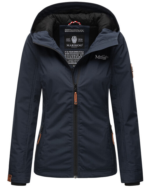 Marikoo Women's Transitional Hoodie Jacket, Brombeere