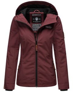 Marikoo BROMBEERE women's transitional hooded jacket, wine