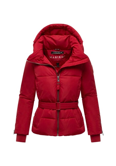 Marikoo Aleyna16 Women's Winter Jacket with Hood, Deep Red