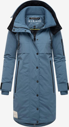 Marikoo Anoukaa women's winter jacket with hood, Dusty blue