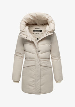 Marikoo Delilah16 women's hooded winter jacket, Cream