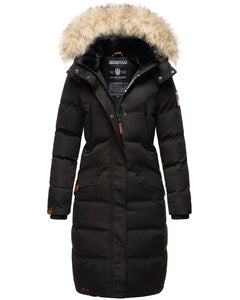 Marikoo Schneesternchen women's winter hooded jacket, black