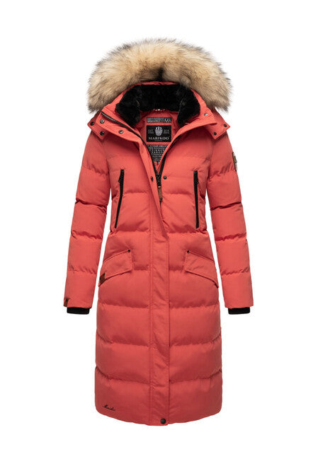 Marikoo Schneesternchen Women's Winter Jacket with Hood, Red