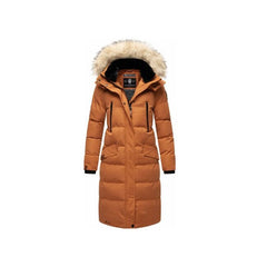 Marikoo Schneesternchen women's winter jacket with hood, Rusty cinnamon