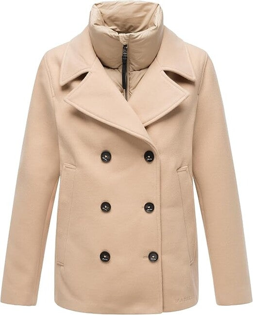 Marikoo Women's Short Jacket with Removable Collar Aylaraa