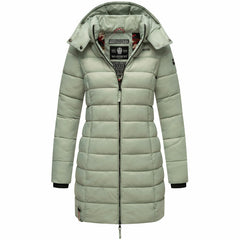 Marikoo Abendsternchen women's quilted coat with hood, Smokey mint