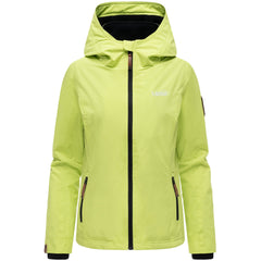 Marikoo Erdbeere women's transitional jacket with hood, Lime