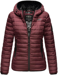 Marikoo JAYLAA women's winter jacket with hood, burgundy