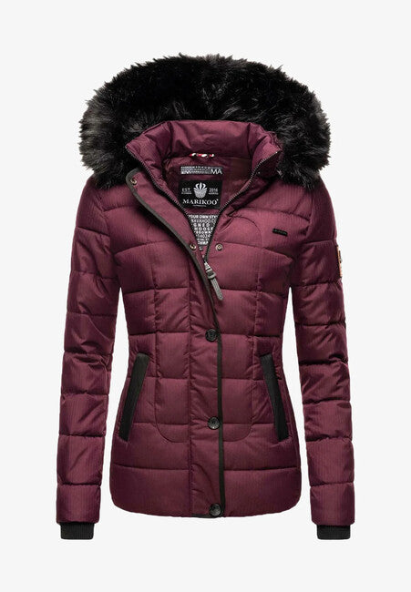 Marikoo Unique Women's Winter Jacket with Hood