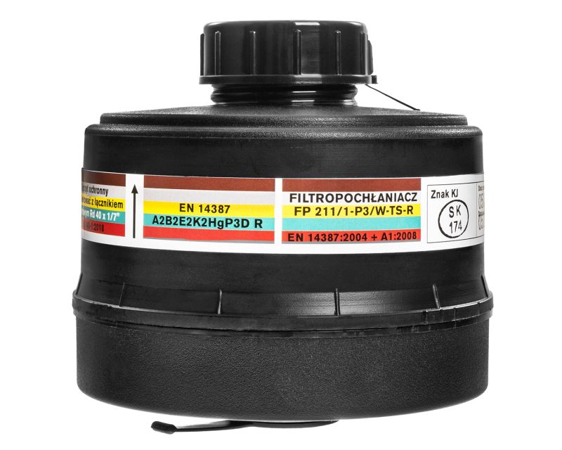 Maskpol Combined Filter FP 211/1-P3/W/FF P3 for Gas Mask