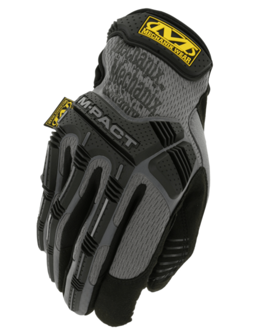 Mechanix M-Pact Work Gloves, Black/Grey