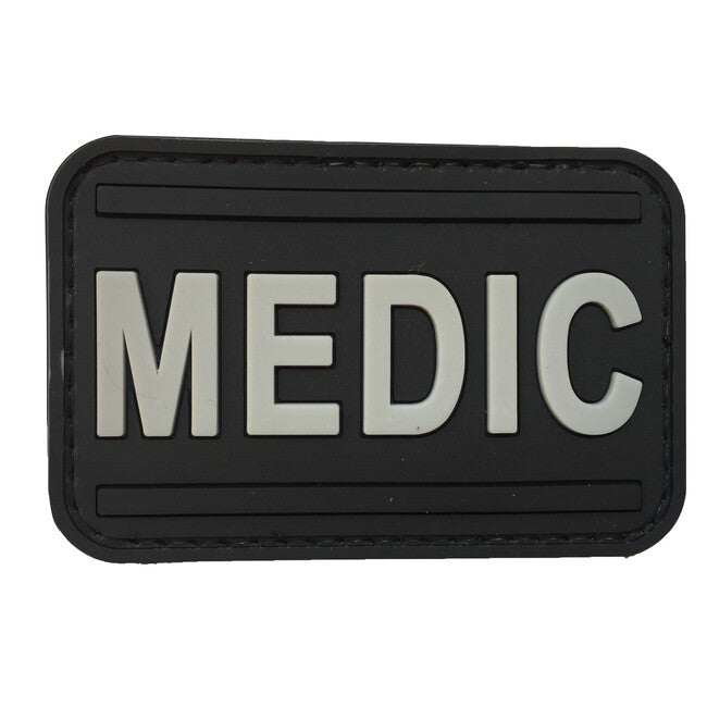 WARAGOD Medic PVC Patch, Black and Grey