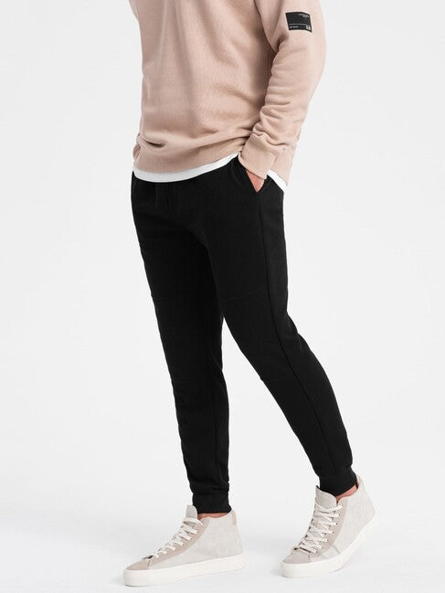 Ombre V1 ανδρικό jogger παντελόνι φόρμας, μαύρο