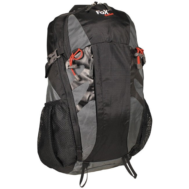 MFH Arber Hiking Backpack, Black-Grey 30L