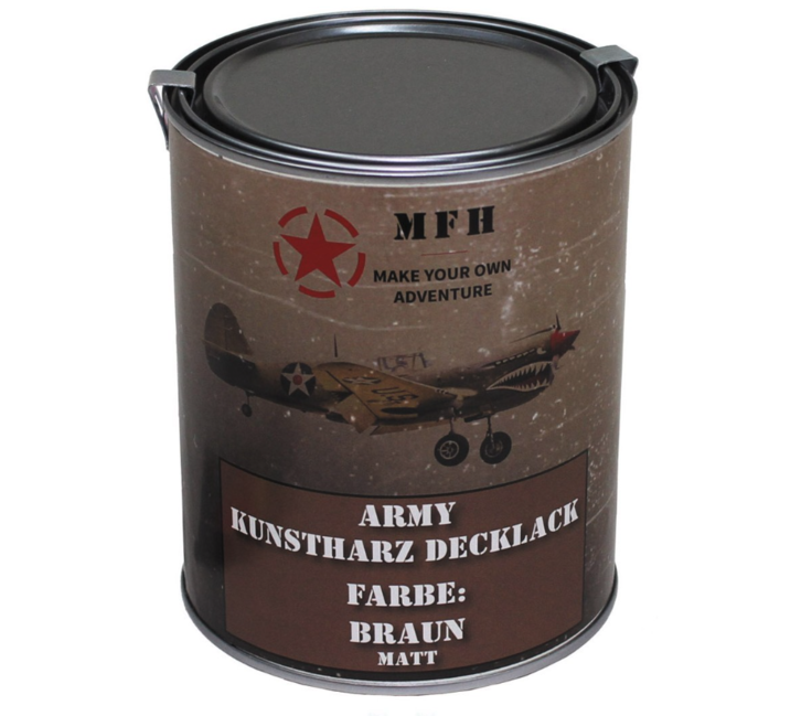 MFH Army Paint, Brown Matte, 1 Liter