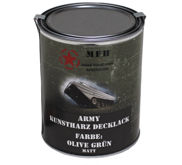 MFH Army Paint, Olive Drab Matte, 1 Liter