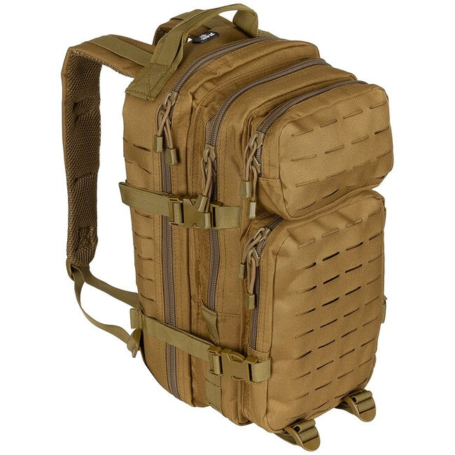 MFH Assault I Laser Backpack, Coyote Tan