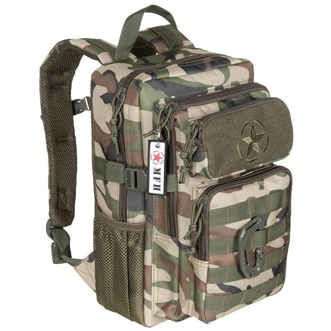 MFH Assault Youngster Backpack, Woodland