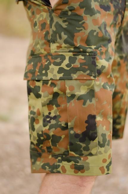 MFH BDU Men's Shorts, Flecktarn