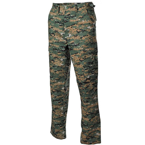 MFH BDU Rip-Stop Men's Pants, Digital Woodland