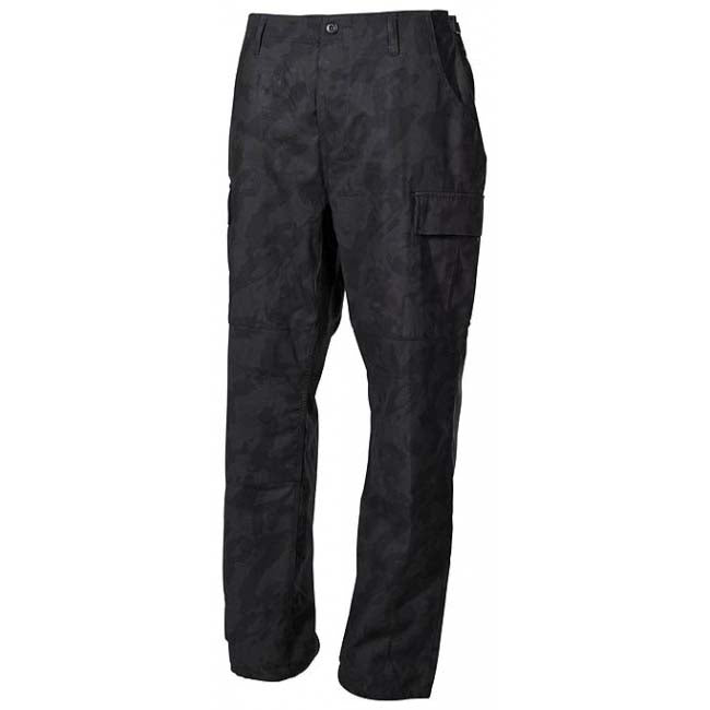 MFH BDU Rip-Stop Men's Pants, Night Camo