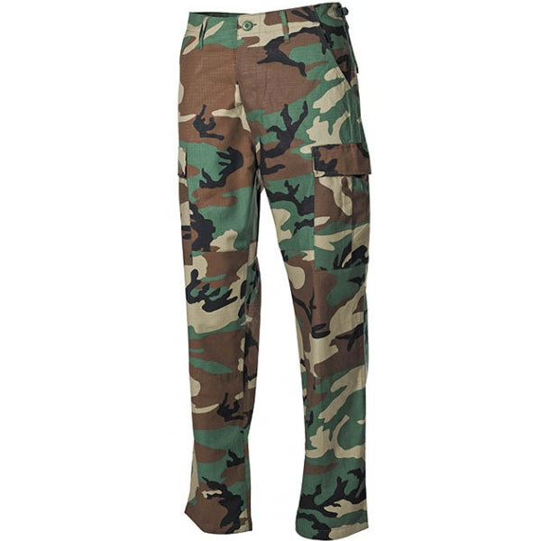 MFH BDU Rip-Stop Men's Pants, Woodland