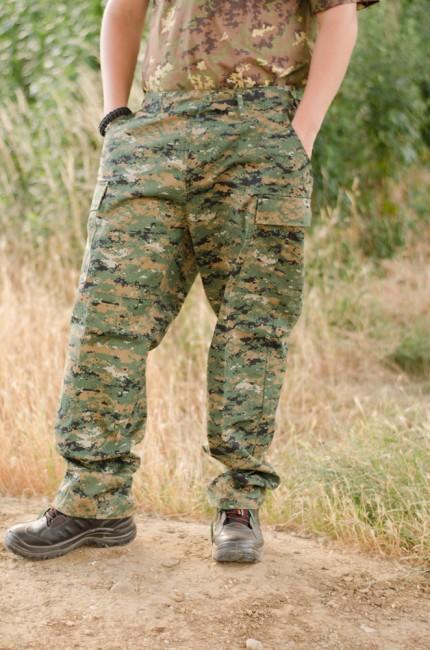 MFH BDU Rip-Stop Men's Pants, Digital Woodland