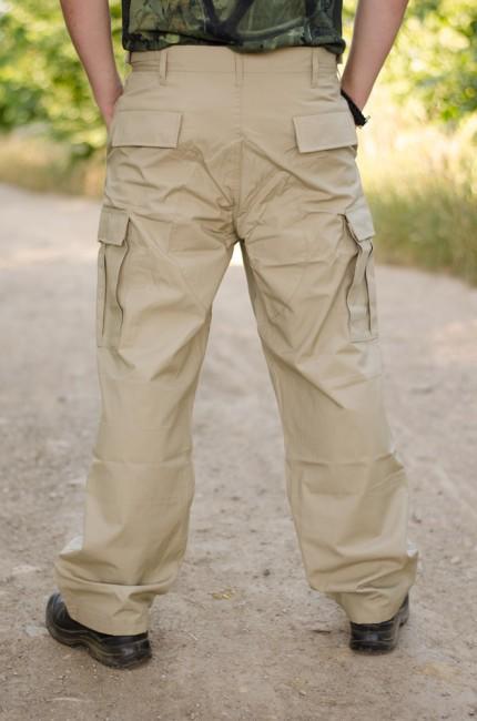 MFH BDU Rip-Stop Men's Pants, Khaki