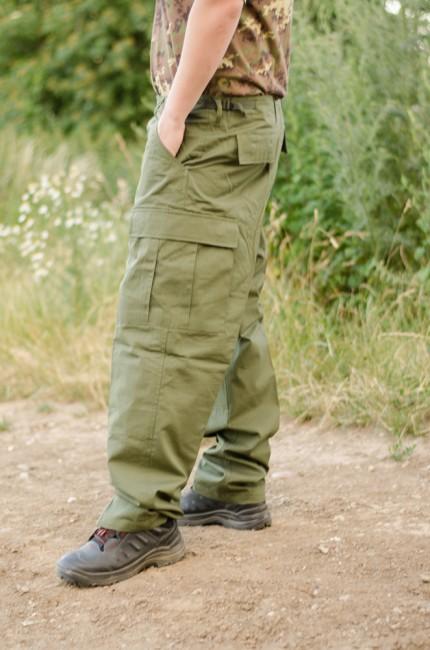 MFH BDU Rip-Stop Men's Pants, Olive
