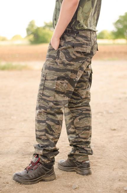 MFH BDU Rip-Stop Men's Pants, Tiger Stripe