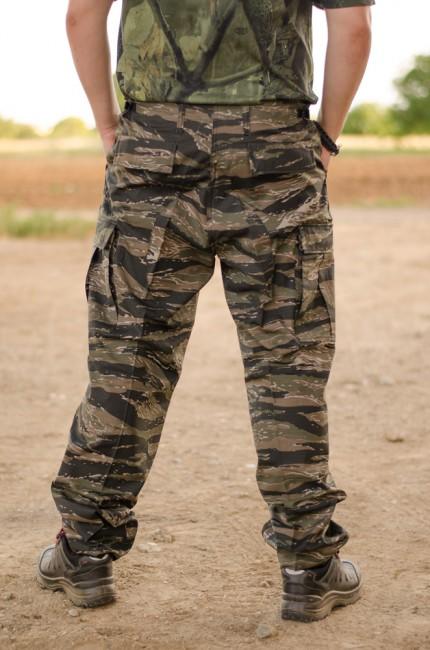 MFH BDU Rip-Stop Men's Pants, Tiger Stripe
